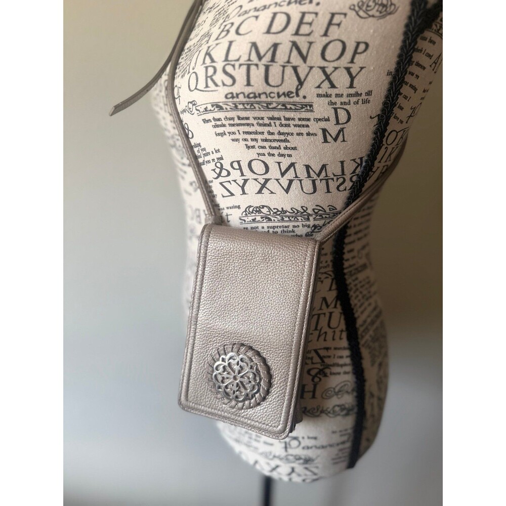Brighton Ferrara Crossbody Organizer Pewter
